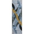 thumbnail image 2 of Addison Rugs Mayfield Premium Machine Washable Transitional Abstract Denim Runner Rug, 2'3" x 7'6", 2 of 6