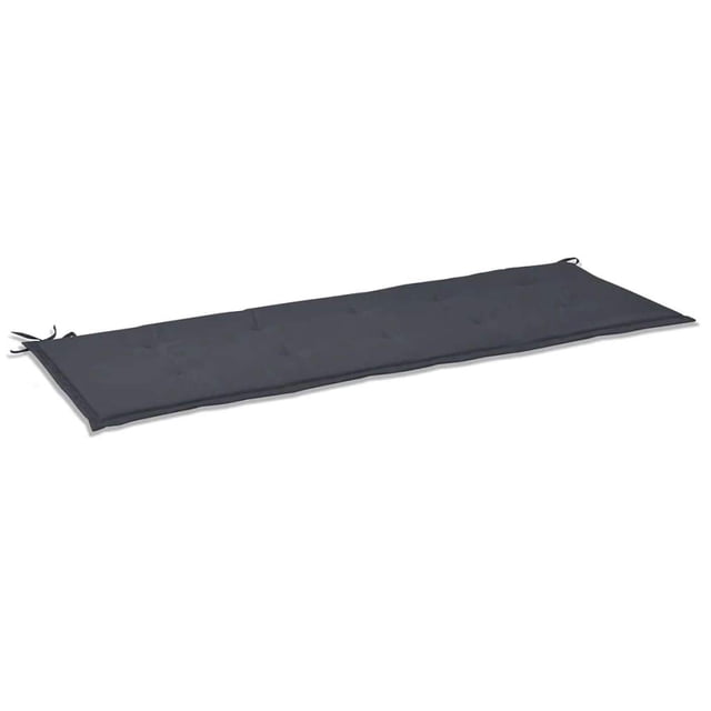 Cojín para banco de jardín VidaXL, tela Oxford antracita, 150 x 50 unidades