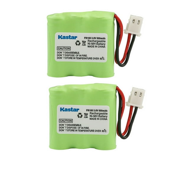 Kastar 2-Pack Ni-MH Battery 2/3AAA 3.6V 500mAh Replacement for Eton Microlink FR160, Eton Scorpion, Eton FRX1 FRX1D Weather Radio, Radio Shack 20-435, 20435 Shortwave Radio