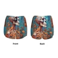thumbnail image 5 of Lsque Artistic Orange Carnation Skull Printed Women's Running Shorts with Liner Pockets,Elastic Quick Dry Workout Athletic Gym Yoga Shorts,Womens High Waist Shorts-Large, 5 of 9