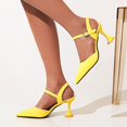 thumbnail image 4 of Zapatos de mujer Casual Punta estrecha Moda Antideslizante Stilettos Hebilla Tobillo Correa Sandalias de seda Wmkox8yii hfjk4303, 4 of 4