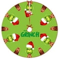 thumbnail image 1 of Grinch Decor Grinch Christmas Decorations Bathroom Grinch Christmas Decorations Christmas Tree Skirt, Red & Green Merry Christmas Tree Skirt Collar, Soft Xmas Holiday Decoration, 1 of 2