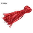 thumbnail image 3 of Watermelon Nets Hanging Melon Hammocks W Loop-Style Closures Reusable Fruit Net Bag for Garden, Red 27.56 Inch, 3 of 6