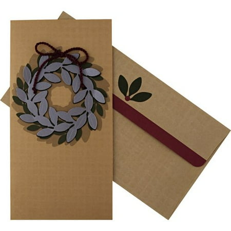 DaySpring Silver Wreath Christmas Card