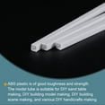 thumbnail image 3 of Unique Bargains 4mmx4mmx250mm White Plastic Model Rod ABS Square Bar for Model Making DIY 10 Pack, 3 of 5