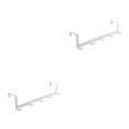 thumbnail image 4 of Inteprter Sobre la puerta, 5 ganchos, organizador de baño para el hogar, estante para ropa, abrigo, sombrero, colgador de toallas, organizadores de blanco 2piezas Inteprter CBP137029, 4 of 5