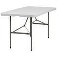 thumbnail image 1 of Bowery Hill Inch Bi-fold Folding Table in White, 1 of 8