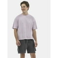 thumbnail image 4 of No Boundaries Boxy Cropped Tee, 2-Pack, Men's and Big Men's, 4 of 7