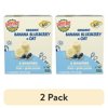 (2 pack) Earth's Best Organic Stage 2 Baby Food, Banana Blueberry Oat Puree, 3.5 oz Pouches (4 Pack)
