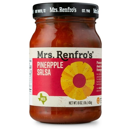 Mrs. Renfro's Gourmet Pineapple Salsa, Medium Heat, 16 oz Jar