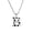 B Letter, variant on Leander Men's A-Z Letter Soccer Necklace - Pendant with 23.62-inch Stainless Steel Silver Chain - Personalized Gift