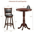 thumbnail image 2 of Costway 5pcs Pub Table Set 30'' Round Bar Height Table & 4pcs Swivel Bar Stools, 2 of 12