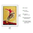 thumbnail image 2 of Motosacoche - Swiss Motorcycle Company - Vintage Advertising Poster by Joe Bridge c.1929 - Japanese Unryu Rice Paper Art Print 24 x 32 in, 2 of 4