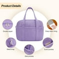 thumbnail image 5 of Soft Corduroy Lunch Box for Women,Insulated Lunch Bag with Shoulder Strap Handle Strap,Cute Corduroy Cooler Bags for Work,Picnic, 5 of 6