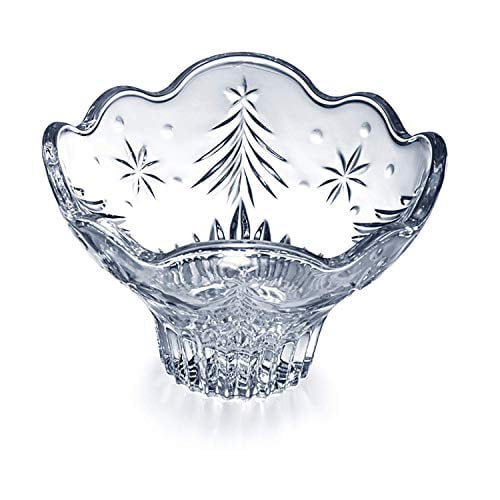 Celebrations by Mikasa Christmas Night 6Inch Glass Footed Bowl
