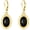 Black Onyx Oval Earrings, variant on Black Onyx Earrings Gifts for Women Sterling Silver 18K Yellow Gold Plated Black Opal Filigree Boho Dangle Earrings Jewelry Gifts