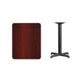 thumbnail image 2 of Flash Furniture 24 by 30" Rectangular Mahogany Laminate Table Top with 22 by 22" Table Height Base, 2 of 2