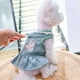 thumbnail image 5 of Vestido de arnés para perro con anillo de correa estampado de conejo falda de princesa para mascotas ropa de gato ropa de cachorro para perros pequeños medianos traje de perrito para niña Namotu CZCW-ZC414-9, 5 of 7
