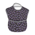 thumbnail image 2 of Zufioo Bat Purple Print Toddler Adjustable Waterproof Bib, 11.6x15 Inch Feeding Bib Suitable for 6-24 Month Babies, 2 of 8
