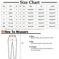 thumbnail image 7 of QLEICOM Womens Slacks Women's Relaxed Fit Straight Leg Pants Summer Loose Cotton And Linen Pocket Solid Trousers Pants Work Cargo Casual Pants Wide Leg Pants Relaxed Fit Trousers Army Green XXL, 7 of 7