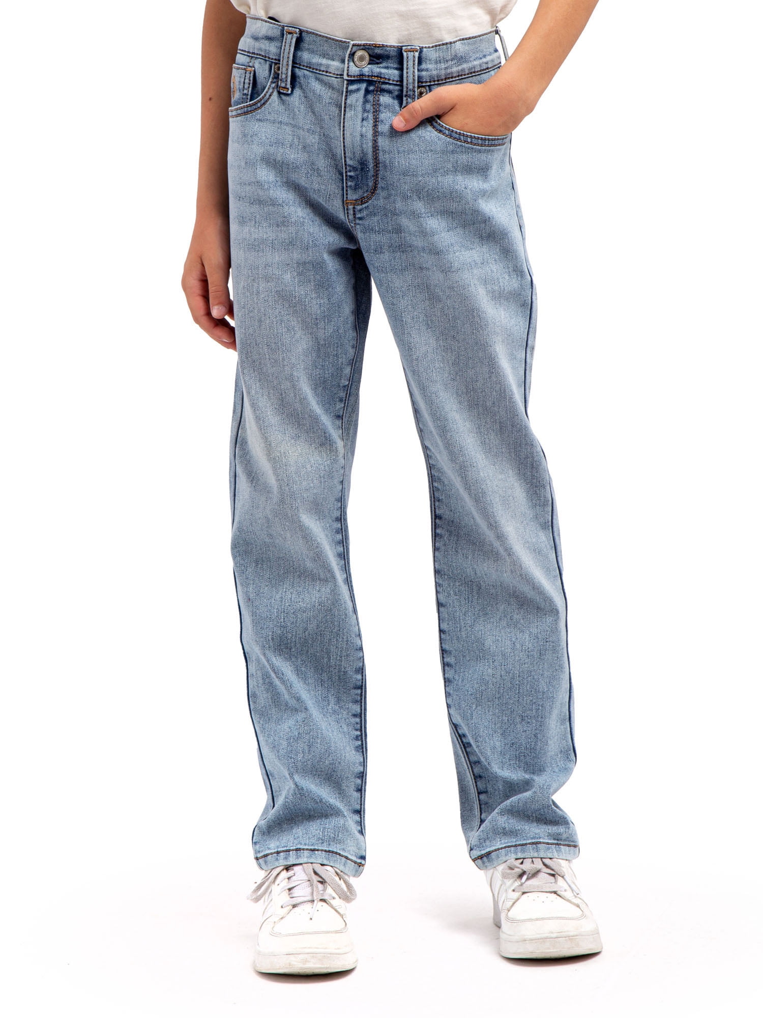 U.S. Polo Assn. Boys Stretch Denim Jeans, Sizes 4-18