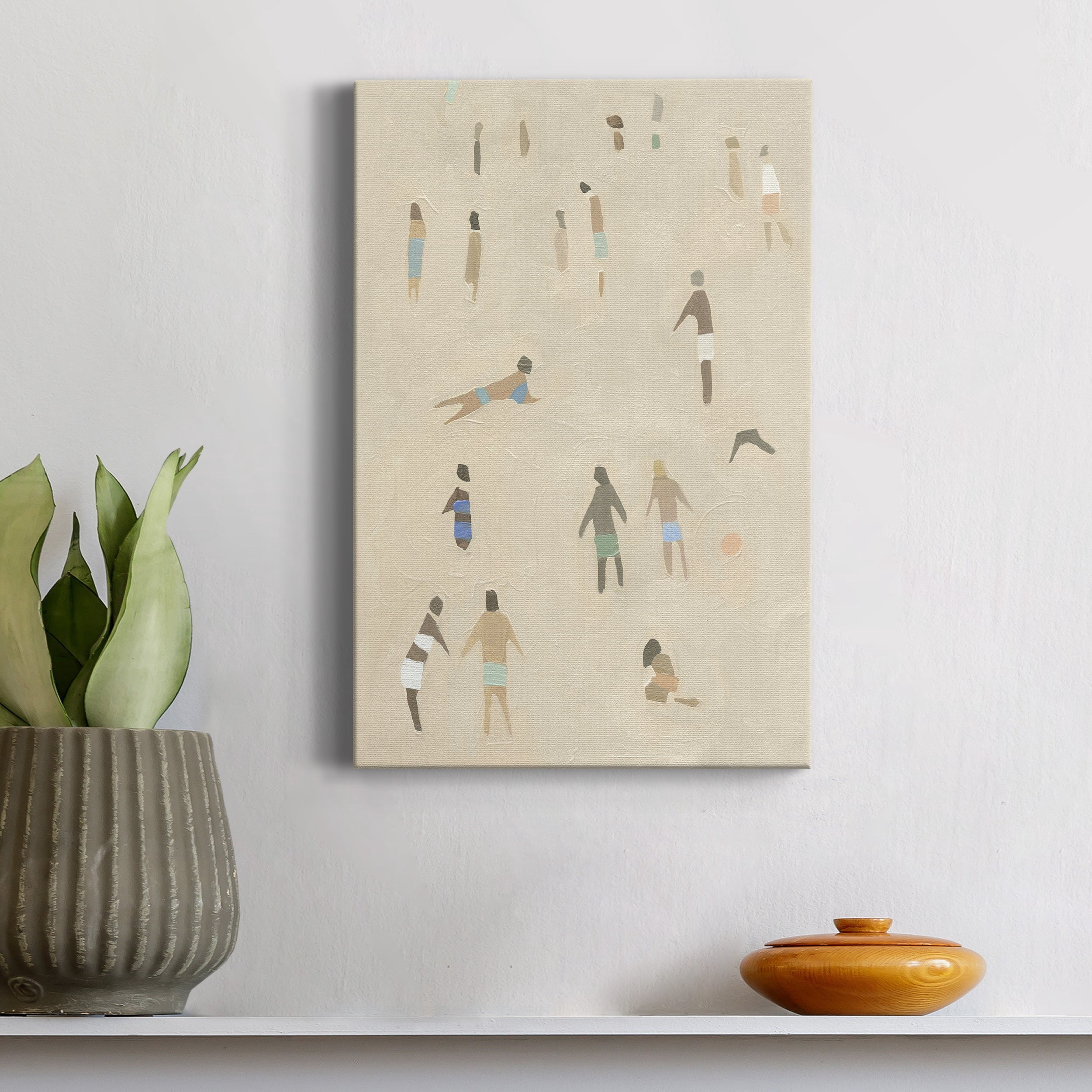 Beach Goer II Premium Gallery Wrapped Canvas - Ready to Hang