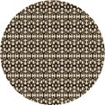thumbnail image 1 of Ahgly Company Tapis d'Intérieur Lavables en Machine, Ronds, Transitionnels, Zone Grise de Minuit, Ronds de 5 Pi, 1 of 7