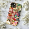 thumbnail image 5 of Playful Gingham & Plaid Collage Phone Case, Cat, Apple & Ladybug Design iPhone Cover, Protective Case for iPhone 17 16 15 14 13 12 11 Pro Plus Max Mini, 5 of 6