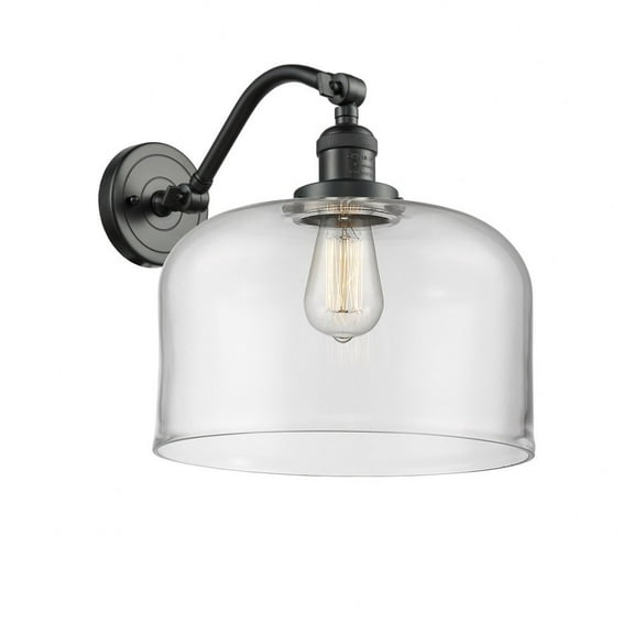 515-1W-PC-G74-L-Innovations Lighting-Bell - 1 Light Wall Sconce In Industrial Style-13 Inches Tall and 12 Inches Wide-Polished Chrome Finish-Seedy