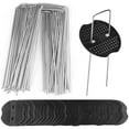 thumbnail image 6 of Lzvxtym 30 Pack Garden Weed Fabric Staples, Ground Pegs Vapor Barrier Stake with Galvanized Steel Landscape Staples and Plastic Caps, 6 of 7