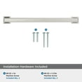 thumbnail image 5 of Amerock Lintel 7-9/16 inch (192mm) Center-to-Center Satin Nickel Cabinet Pull, 5 of 7