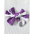 thumbnail image 4 of Infant Baby Girls Long Sleeve Bow Front Floral Dress Suspender Dress with Headband, 4 of 9
