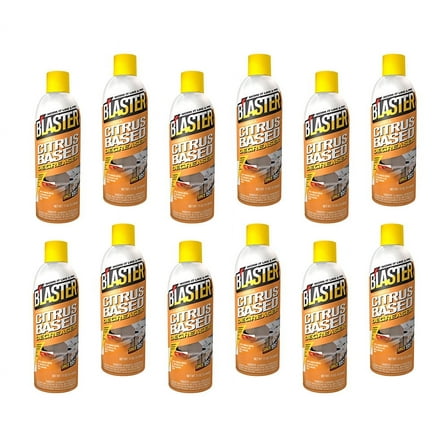 Blaster 12 Pack Powerful Citrus-Based Degreaser, 16-CBD, 11 oz. Aerosol Can