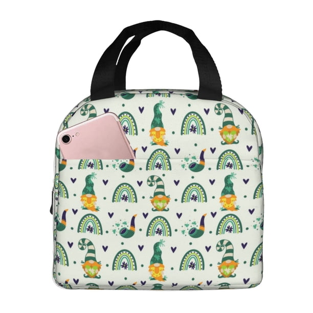 Disketp St. Patrick's day Bolsa Térmica para Almuerzo para Hombre y Mujer, Ideal para Trabajo, Senderismo y Picnic
