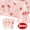 Design 1, variant on Strawberry Tablecloth Pink Birthday Party Decorations Disposable Table Covers for Strawberry Shortcake Party Supplies 54 x 108 in 3-Pack Design 1