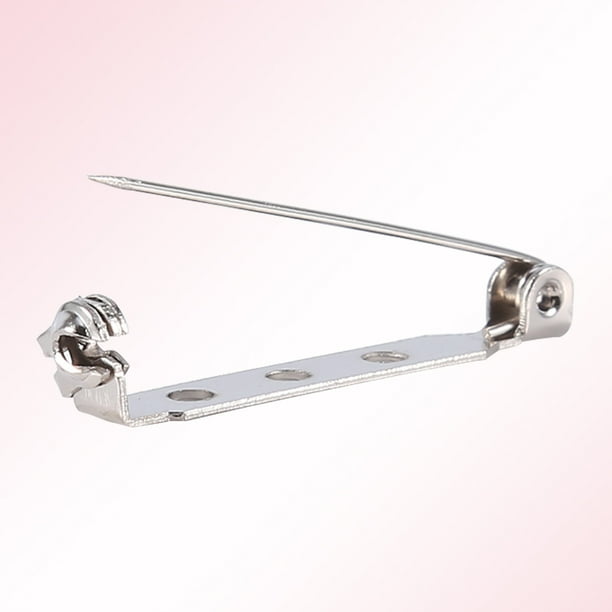 Yosoo 50Pcs Bar Pins Brooch Lock Back Safety Catch Rolling DIY Craft 20