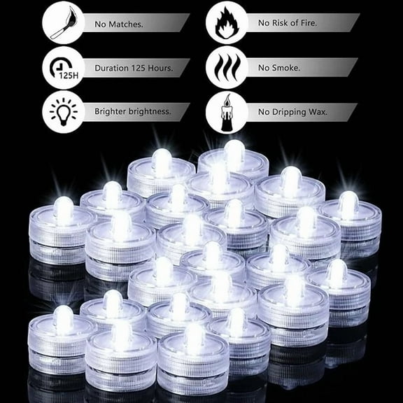 Newhouse Lighting Sw132Wt/36A Waterproof Led Tea Lights Submersible 36Pcs.