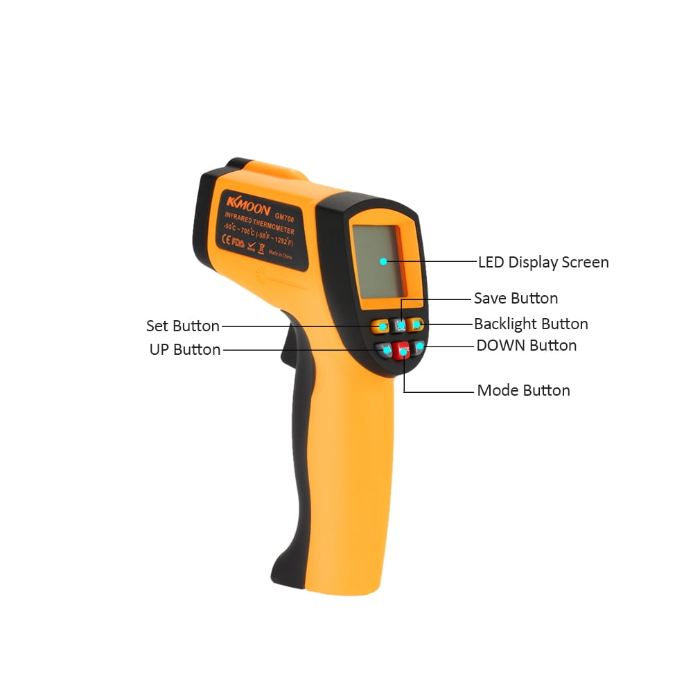 KKmoon Infrared Thermometer Non Contact Laser IR Thermometer