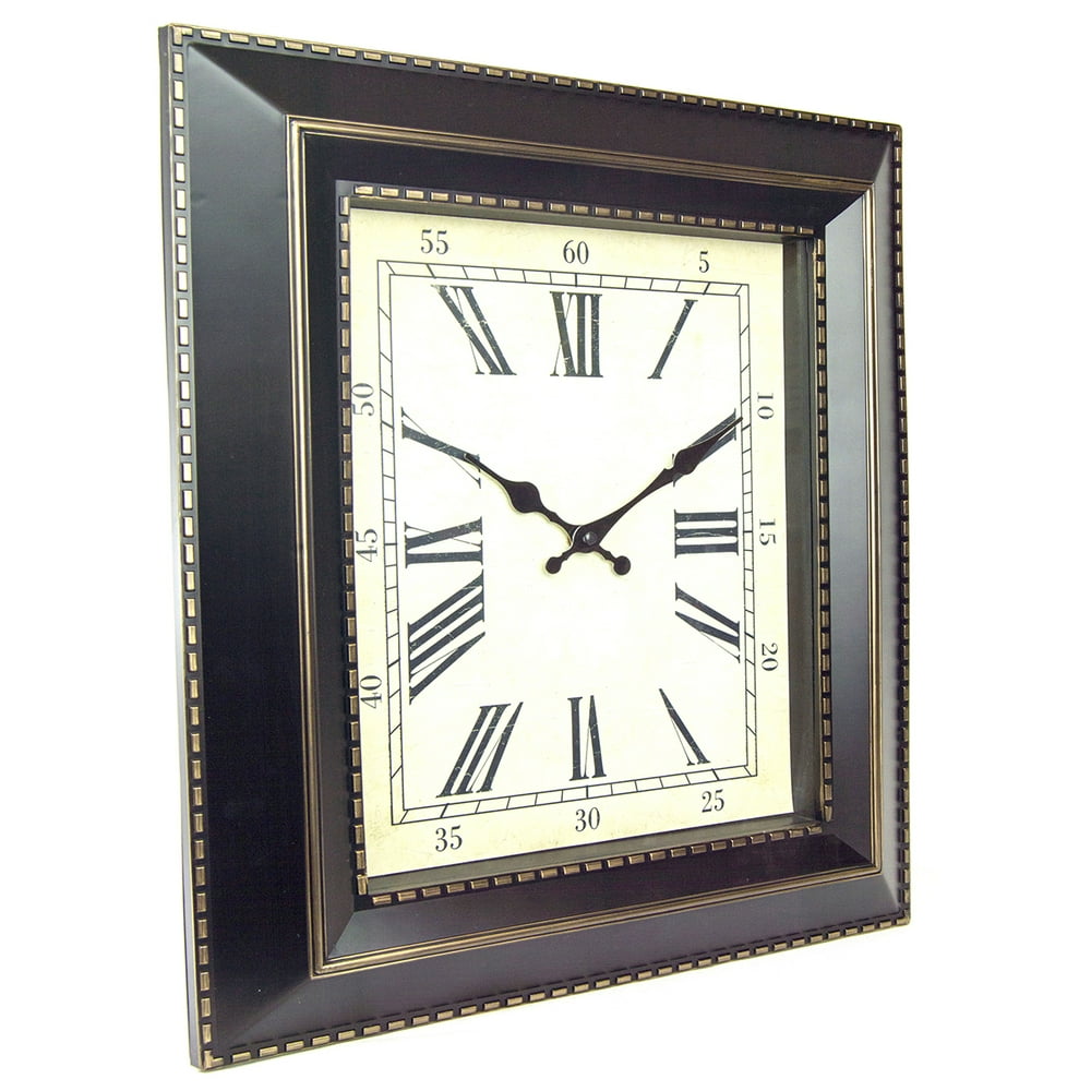 16 X 20 Bronze Rectangle Wall Clock