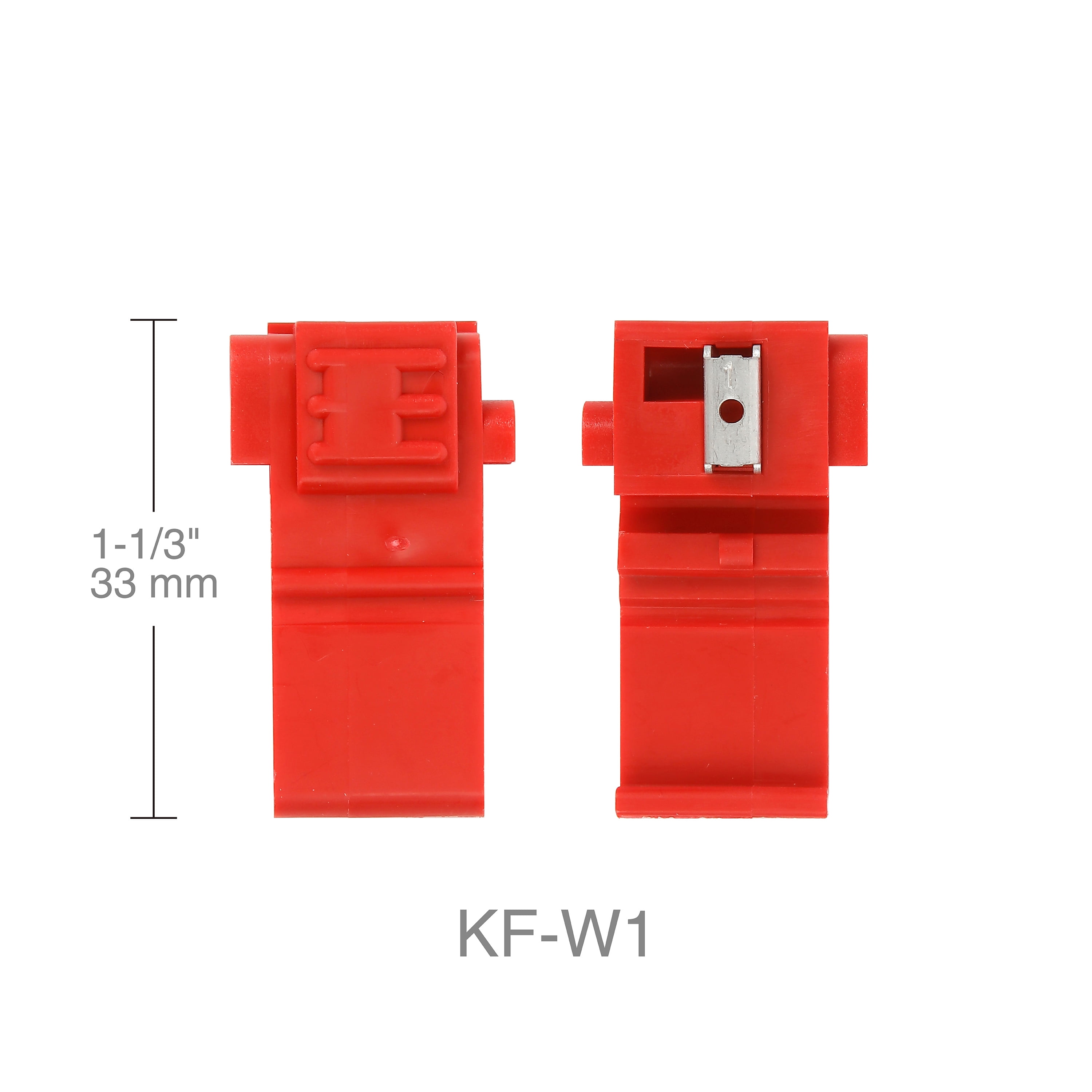 (2 pack) Ever Start Auto Electrical 4-Piece Quick Connectors, Red, Fits Car or Truck 22-16 Gauge Wire, Model 5104