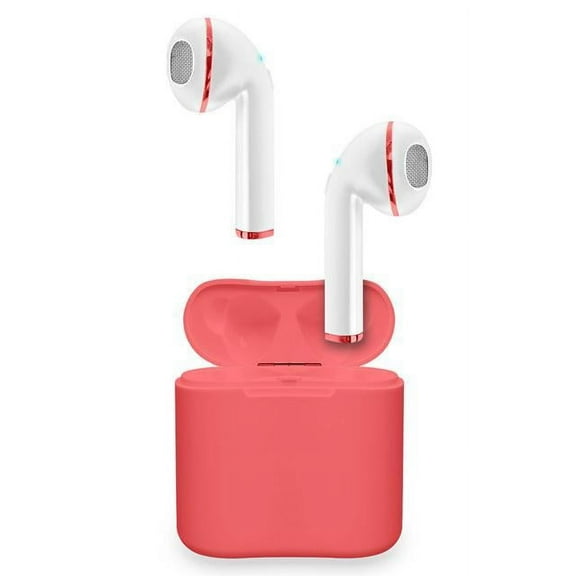 Sentry TW Earbuds w. Charging Case Coral Red