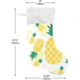 thumbnail image 2 of Coolnut 2PCS Christmas Stocking Tropical Pineapple Dots Xmas Stockings Decoration for Family Holiday Party Ornaments Decor Fireplace, 17.7 x 12 Inch, 2 of 7