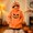 Orange 06, variant on Womens Halloween Sweatshirts Pumpkin Mask Zip Hooded Oversized Cute Pullover Sweatshirt with Front Pocket Orange 01 M