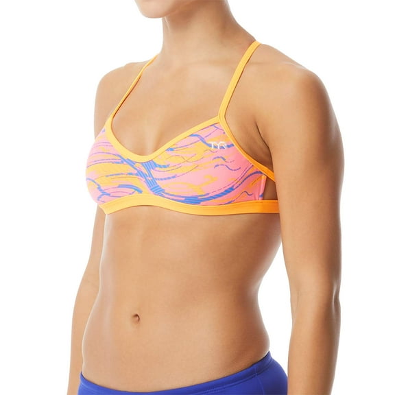 Tyr Two Piece Top WAVE RIDER MOJAVE Pink/Blue Size Large