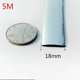 thumbnail image 1 of 5m Chrome Car Moulding Trim Strip Car Door Edge Scratch Protector Universal, 1 of 4
