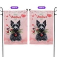 thumbnail image 2 of Happy Valentine's Day Scottish Terrier holding flowers Garden Flag 12x18in Double Sided Scottie Dog Lover Gifts Outdoor Decor - 3005, 2 of 5