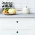 thumbnail image 7 of 4 Pcs Polka Dot Blue Knobs for Kitchen Cabinet Cupboard Dresser Bookcase Drawer Pulls Handles Round Home Decor, 7 of 7