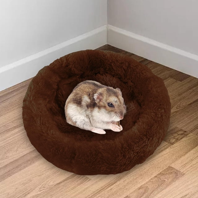 Alfombrilla para Animales Perfecl Cama de Tela Cálida para Mascotas Marron Oscuro