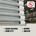 4 Foot T5/T8 LED Tube, 17W, 3060 Lumens, 5000K, Direct Wire, 120277V