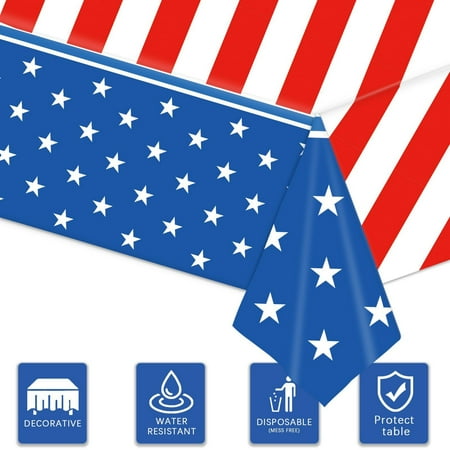 

New Independence Day Table Flag Patriotic Dwarf Truck Pattern Table Cloth Table Decoration Strip Scarf